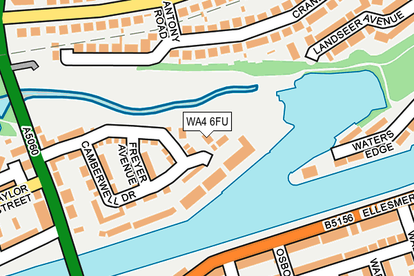 WA4 6FU map - OS OpenMap – Local (Ordnance Survey) WA4 6FU map - OS OpenMap – Local (Ordnance Survey)