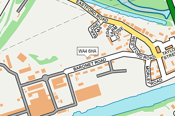 WA4 6HA map - OS OpenMap – Local (Ordnance Survey) WA4 6HA map - OS OpenMap – Local (Ordnance Survey)