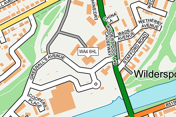 WA4 6HL map - OS OpenMap – Local (Ordnance Survey) WA4 6HL map - OS OpenMap – Local (Ordnance Survey)