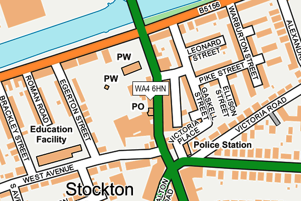 WA4 6HN map - OS OpenMap – Local (Ordnance Survey)