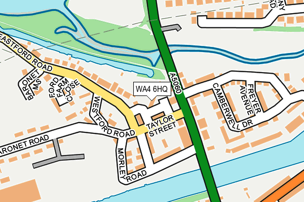 WA4 6HQ map - OS OpenMap – Local (Ordnance Survey) WA4 6HQ map - OS OpenMap – Local (Ordnance Survey)