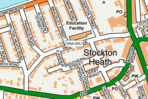 WA4 6HU map - OS OpenMap – Local (Ordnance Survey) WA4 6HU map - OS OpenMap – Local (Ordnance Survey)