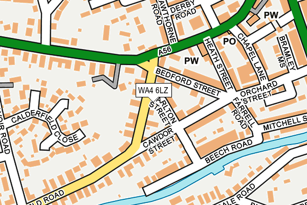 WA4 6LZ map - OS OpenMap – Local (Ordnance Survey) WA4 6LZ map - OS OpenMap – Local (Ordnance Survey)