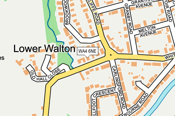 WA4 6NE map - OS OpenMap – Local (Ordnance Survey) WA4 6NE map - OS OpenMap – Local (Ordnance Survey)