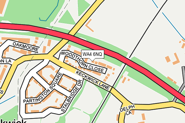 WA4 6NQ map - OS OpenMap – Local (Ordnance Survey) WA4 6NQ map - OS OpenMap – Local (Ordnance Survey)