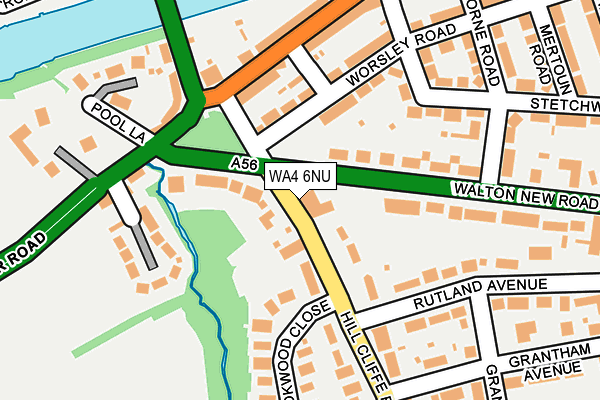 WA4 6NU map - OS OpenMap – Local (Ordnance Survey) WA4 6NU map - OS OpenMap – Local (Ordnance Survey)