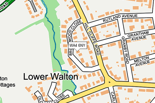 WA4 6NY map - OS OpenMap – Local (Ordnance Survey) WA4 6NY map - OS OpenMap – Local (Ordnance Survey)