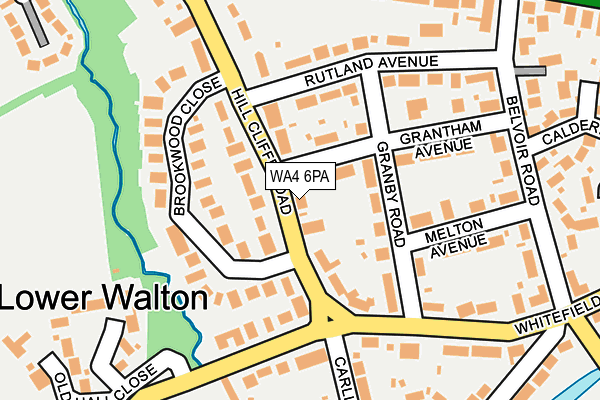 WA4 6PA map - OS OpenMap – Local (Ordnance Survey) WA4 6PA map - OS OpenMap – Local (Ordnance Survey)