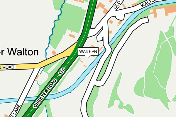 WA4 6PN map - OS OpenMap – Local (Ordnance Survey) WA4 6PN map - OS OpenMap – Local (Ordnance Survey)
