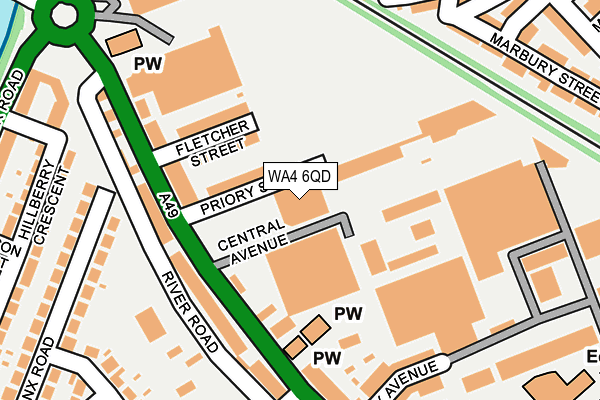 WA4 6QD map - OS OpenMap – Local (Ordnance Survey) WA4 6QD map - OS OpenMap – Local (Ordnance Survey)