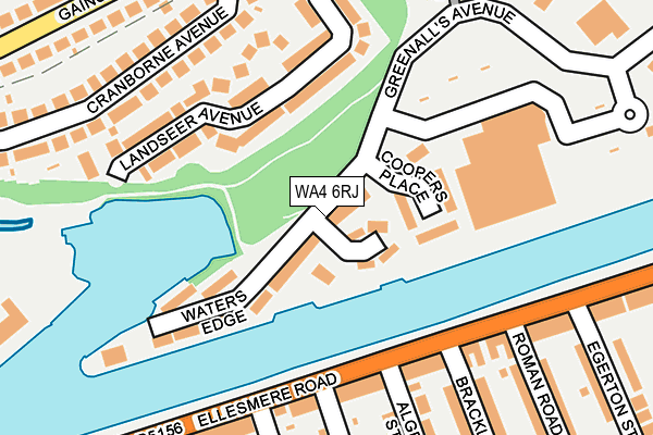 WA4 6RJ map - OS OpenMap – Local (Ordnance Survey) WA4 6RJ map - OS OpenMap – Local (Ordnance Survey)