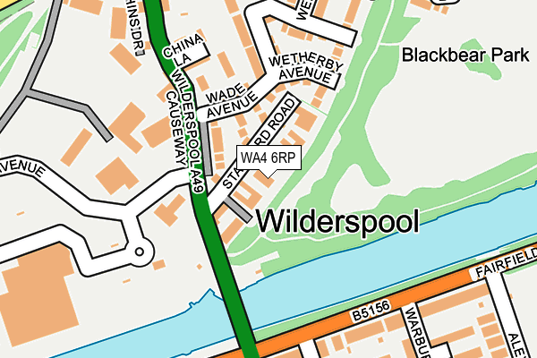 WA4 6RP map - OS OpenMap – Local (Ordnance Survey) WA4 6RP map - OS OpenMap – Local (Ordnance Survey)
