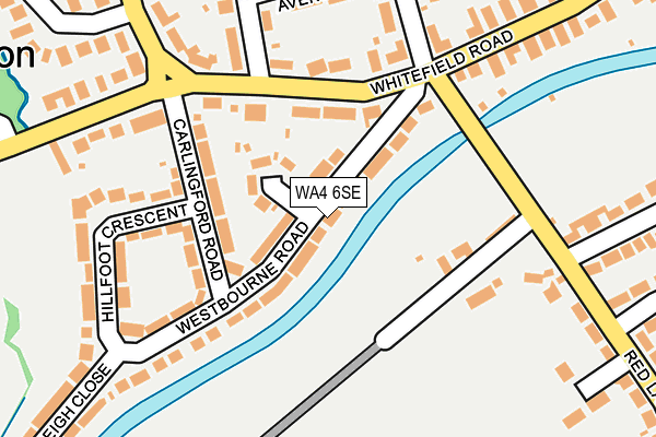 WA4 6SE map - OS OpenMap – Local (Ordnance Survey) WA4 6SE map - OS OpenMap – Local (Ordnance Survey)