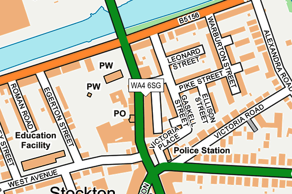 WA4 6SG map - OS OpenMap – Local (Ordnance Survey)