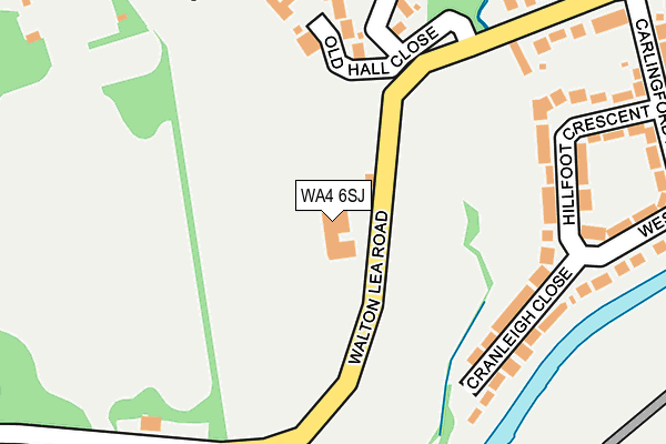 WA4 6SJ map - OS OpenMap – Local (Ordnance Survey) WA4 6SJ map - OS OpenMap – Local (Ordnance Survey)