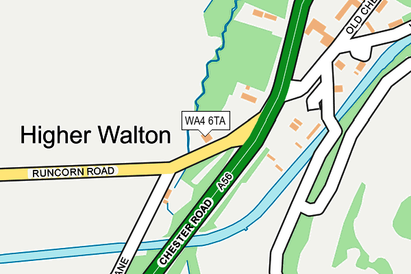 WA4 6TA map - OS OpenMap – Local (Ordnance Survey) WA4 6TA map - OS OpenMap – Local (Ordnance Survey)