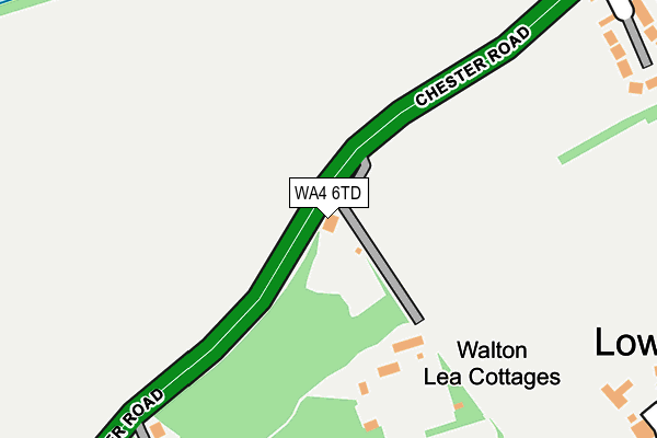 WA4 6TD map - OS OpenMap – Local (Ordnance Survey) WA4 6TD map - OS OpenMap – Local (Ordnance Survey)
