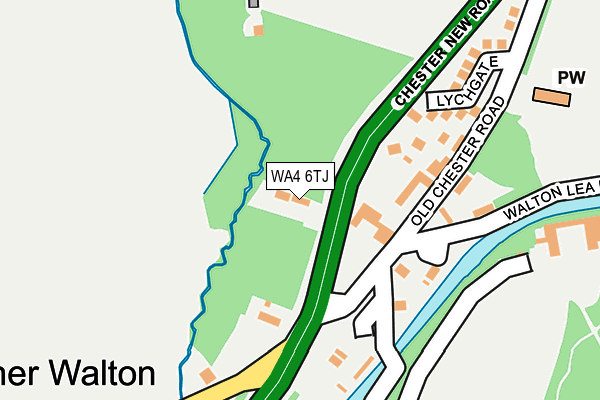 WA4 6TJ map - OS OpenMap – Local (Ordnance Survey) WA4 6TJ map - OS OpenMap – Local (Ordnance Survey)