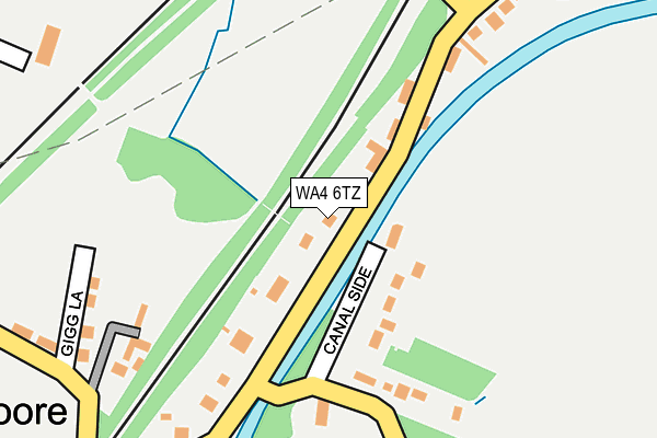 WA4 6TZ map - OS OpenMap – Local (Ordnance Survey) WA4 6TZ map - OS OpenMap – Local (Ordnance Survey)