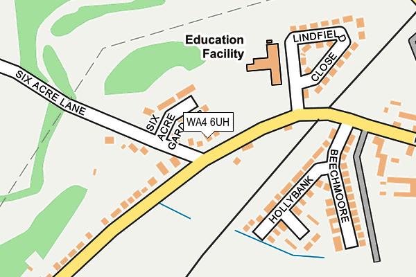 WA4 6UH map - OS OpenMap – Local (Ordnance Survey) WA4 6UH map - OS OpenMap – Local (Ordnance Survey)