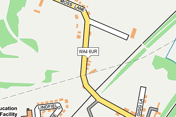 WA4 6UR map - OS OpenMap – Local (Ordnance Survey) WA4 6UR map - OS OpenMap – Local (Ordnance Survey)
