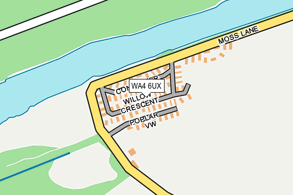 WA4 6UX map - OS OpenMap – Local (Ordnance Survey) WA4 6UX map - OS OpenMap – Local (Ordnance Survey)