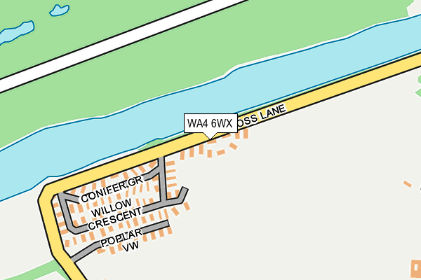 WA4 6WX map - OS OpenMap – Local (Ordnance Survey) WA4 6WX map - OS OpenMap – Local (Ordnance Survey)