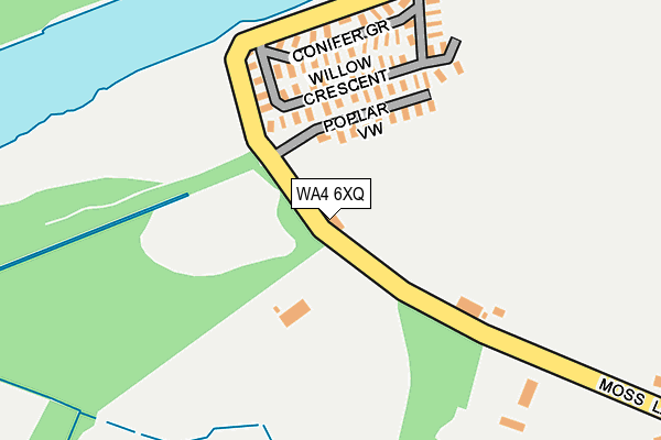 WA4 6XQ map - OS OpenMap – Local (Ordnance Survey) WA4 6XQ map - OS OpenMap – Local (Ordnance Survey)
