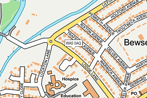 WA5 0AQ map - OS OpenMap – Local (Ordnance Survey) WA5 0AQ map - OS OpenMap – Local (Ordnance Survey)