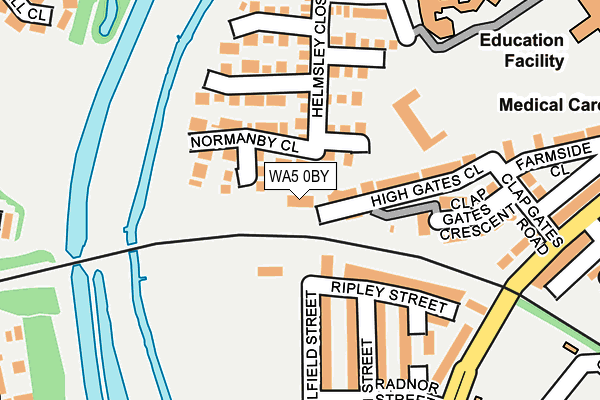 WA5 0BY map - OS OpenMap – Local (Ordnance Survey) WA5 0BY map - OS OpenMap – Local (Ordnance Survey)