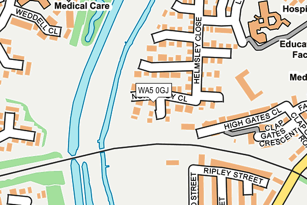 WA5 0GJ map - OS OpenMap – Local (Ordnance Survey) WA5 0GJ map - OS OpenMap – Local (Ordnance Survey)