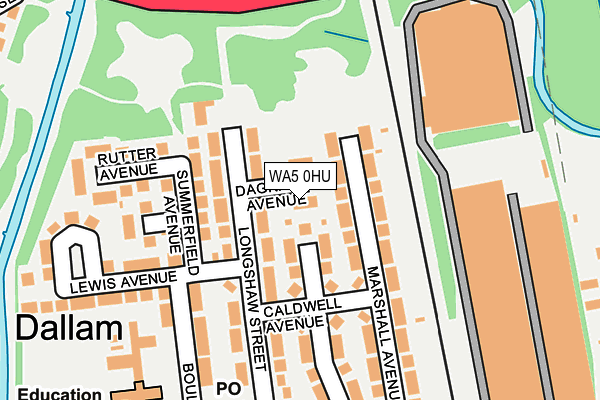 WA5 0HU map - OS OpenMap – Local (Ordnance Survey) WA5 0HU map - OS OpenMap – Local (Ordnance Survey)