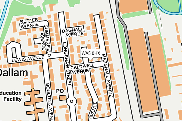 WA5 0HX map - OS OpenMap – Local (Ordnance Survey) WA5 0HX map - OS OpenMap – Local (Ordnance Survey)