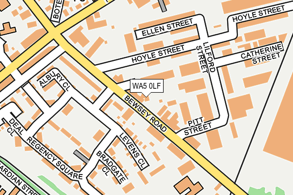 WA5 0LF map - OS OpenMap – Local (Ordnance Survey) WA5 0LF map - OS OpenMap – Local (Ordnance Survey)