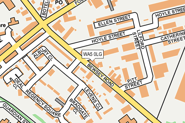 WA5 0LG map - OS OpenMap – Local (Ordnance Survey) WA5 0LG map - OS OpenMap – Local (Ordnance Survey)