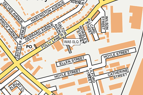 WA5 0LQ map - OS OpenMap – Local (Ordnance Survey) WA5 0LQ map - OS OpenMap – Local (Ordnance Survey)