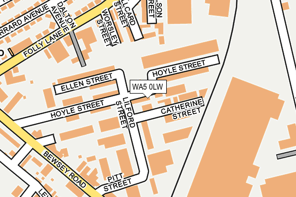 WA5 0LW map - OS OpenMap – Local (Ordnance Survey) WA5 0LW map - OS OpenMap – Local (Ordnance Survey)