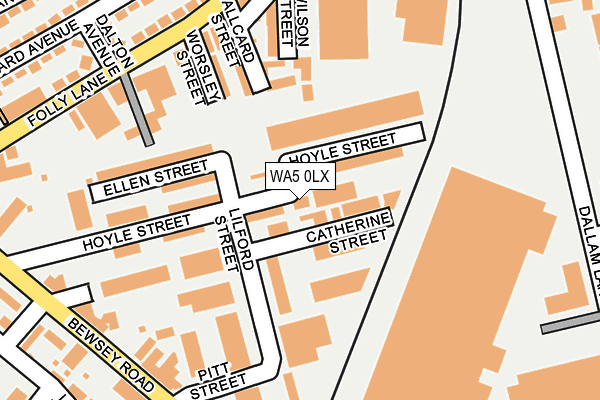 WA5 0LX map - OS OpenMap – Local (Ordnance Survey) WA5 0LX map - OS OpenMap – Local (Ordnance Survey)