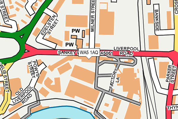 WA5 1AQ map - OS OpenMap – Local (Ordnance Survey) WA5 1AQ map - OS OpenMap – Local (Ordnance Survey)