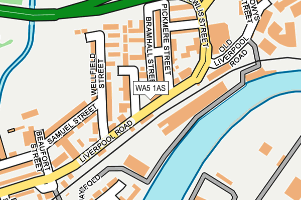 WA5 1AS map - OS OpenMap – Local (Ordnance Survey) WA5 1AS map - OS OpenMap – Local (Ordnance Survey)