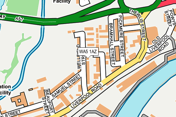 WA5 1AZ map - OS OpenMap – Local (Ordnance Survey) WA5 1AZ map - OS OpenMap – Local (Ordnance Survey)