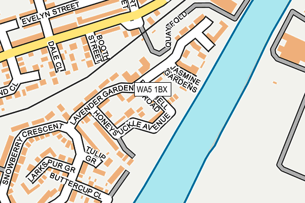 WA5 1BX map - OS OpenMap – Local (Ordnance Survey) WA5 1BX map - OS OpenMap – Local (Ordnance Survey)
