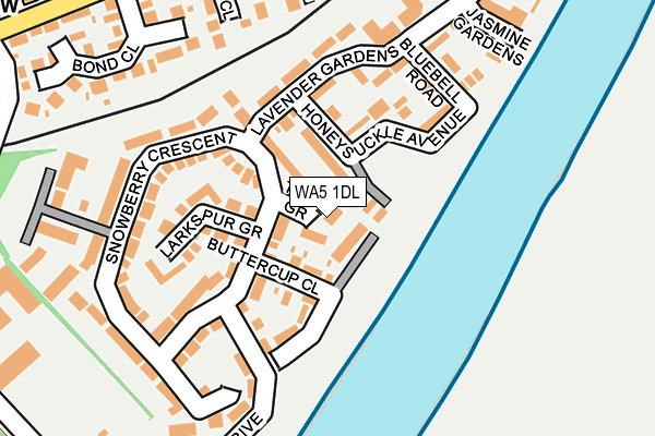 WA5 1DL map - OS OpenMap – Local (Ordnance Survey) WA5 1DL map - OS OpenMap – Local (Ordnance Survey)