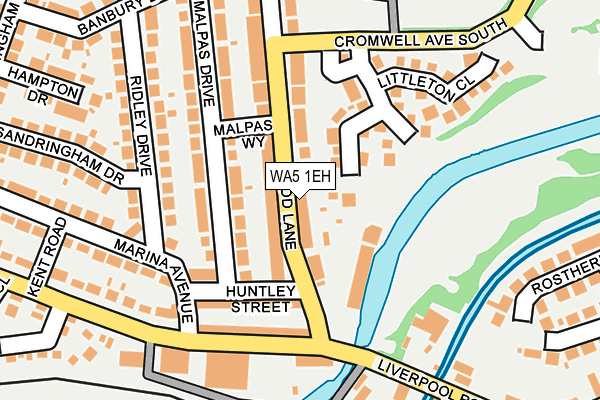 WA5 1EH map - OS OpenMap – Local (Ordnance Survey) WA5 1EH map - OS OpenMap – Local (Ordnance Survey)