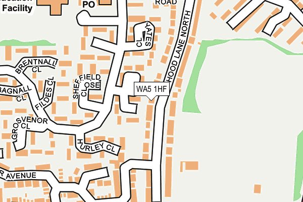 WA5 1HF map - OS OpenMap – Local (Ordnance Survey) WA5 1HF map - OS OpenMap – Local (Ordnance Survey)