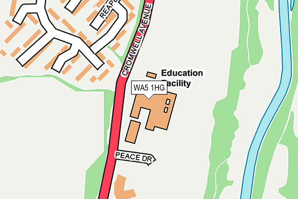 WA5 1HG map - OS OpenMap – Local (Ordnance Survey) WA5 1HG map - OS OpenMap – Local (Ordnance Survey)