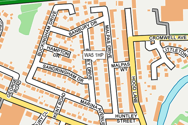 WA5 1HP map - OS OpenMap – Local (Ordnance Survey) WA5 1HP map - OS OpenMap – Local (Ordnance Survey)