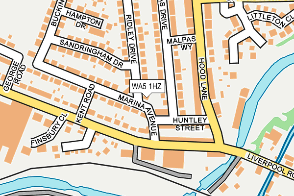 WA5 1HZ map - OS OpenMap – Local (Ordnance Survey) WA5 1HZ map - OS OpenMap – Local (Ordnance Survey)