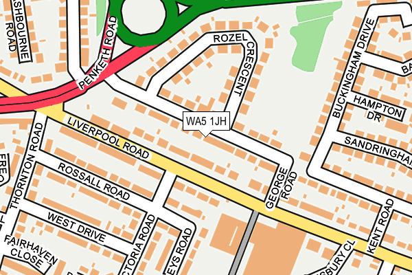 WA5 1JH map - OS OpenMap – Local (Ordnance Survey) WA5 1JH map - OS OpenMap – Local (Ordnance Survey)