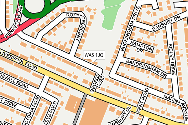 WA5 1JQ map - OS OpenMap – Local (Ordnance Survey) WA5 1JQ map - OS OpenMap – Local (Ordnance Survey)